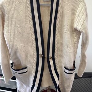 Sandro Paris cream cardigan